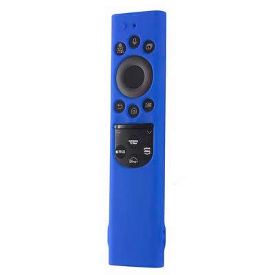 FUNDA SILICONA SAMSUNG QLED SOLAR AZUL (CONTROL REMOTO) - SAMSUNG-FSQSA21-AZUL