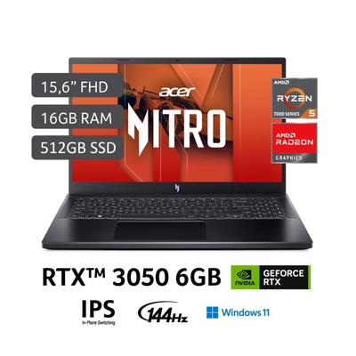 LAPTOP ACER ANV15-41-R3RH RYZEN 5 512GB SSD 16GB