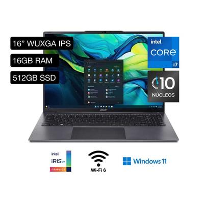 LAPTOP ACER ASPIRE LITE AL16-51P-7984 CORE I7 512GB SSD 16GB