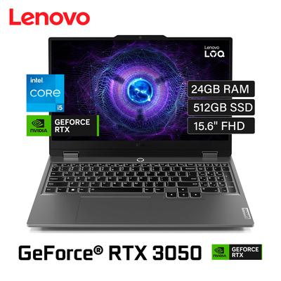 LAPTOP LENOVO LOQ 15IAX9 CORE I5-12450HX 24GB DDR5 512GB SSD RTX 3050 15.6" FHD (LENOVO-LOQ15IAX9)