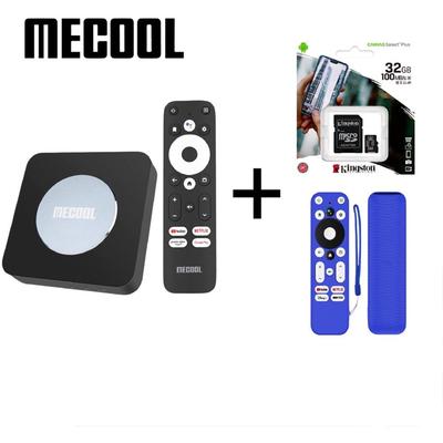 MECOOL KM2 PLUS ANDROID TV BOX 11 CON FUNDA AZUL Y 32GB KINGSTON (MEKM2P16N)