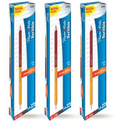 PAPER MATE PACK 3X2 LAPIZ DUO GRAFITO-CHEQUEO VERITHIN X12