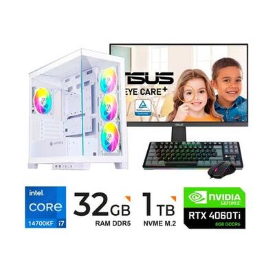 PC GAMER INTEL I7 14700KF RTX4060TI 32GB DDR5 1TB SSD 27" 100HZ - 123308