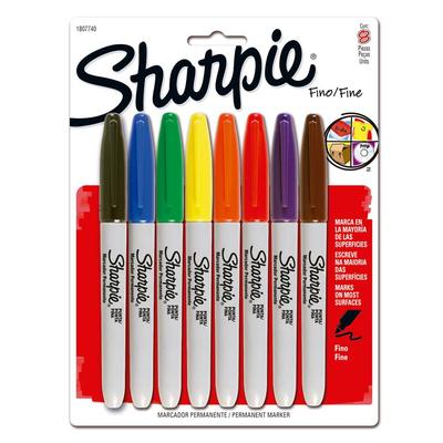 SHARPIE MARCADOR SHARPIE PUNTA FINA X8
