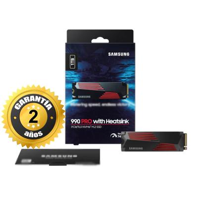 SSD SAMSUNG 990 PRO 1TB PCIE 4.0 NVME M.2 CON DISIPADOR (SAMSUNG-990PRO1TB)
