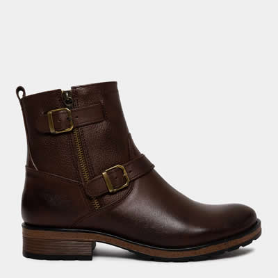 TOP MODEL BOTIN MUJER CUERO MARRON TD-018 (35-39) ROMI AFRICANO