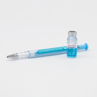 ZR MEDIC ROMPE AMPOLLA TIPO LAPICERO ESTILO JERINGA CELESTE
