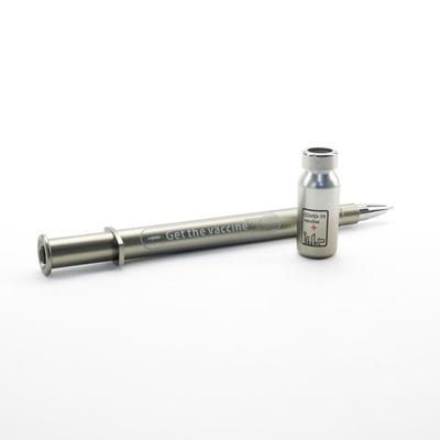 ZR MEDIC ROMPE AMPOLLA TIPO LAPICERO LED ESTILO METALIZADO AZUL ACERO