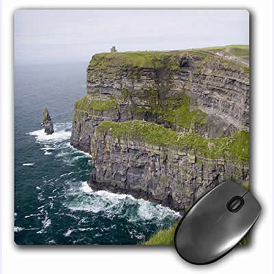 3DROSE MOUSE PAD LLC 8 X 0.25 LIMERICK IRLANDA ACANTILADOS MOHER OCEANO ATLANTICO MICAH WRIGHT