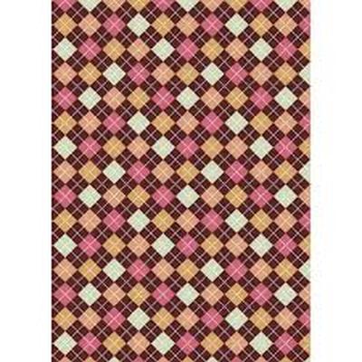 ACCESORIO FOTOGRAFIA WESTCOTT DIAMOND PLAID ART CANVAS BACKDROP WITH GROMMETS 5 X 7 BROWN