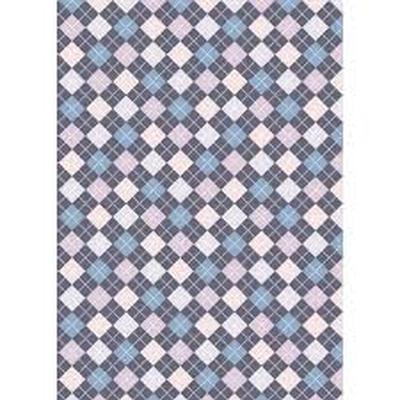 ACCESORIO FOTOGRAFIA WESTCOTT DIAMOND PLAID MATTE VINYL BACKDROP WITH GROMMETS 5 X 7 BLUE