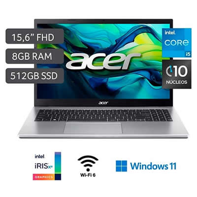 ACER LAPTOP A315-59-571M INTEL CORE I5 1235U 8GB RAM 512GB SSD 15.6"