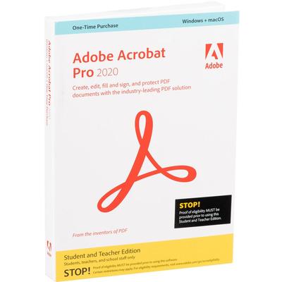 ADOBE EDICION PARA ESTUDIANTES Y DOCENTES DE ACROBAT PRO 2020 WINDOWS MAC DVD SOFTWARE