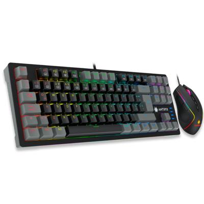 ANTRYX KIT GAMER TECLADO MECANICO Y MOUSE GC-5500 SWITCH AZUL