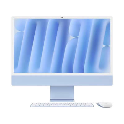 APPLE IMAC M4 CHIP WITH 10-CORE CPU AND GPU BLUE / 16GB Y 512GB 2024
