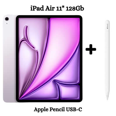 APPLE IPAD AIR 11" M2 128GB PURPLE + PENCIL PRO 11 WIFI