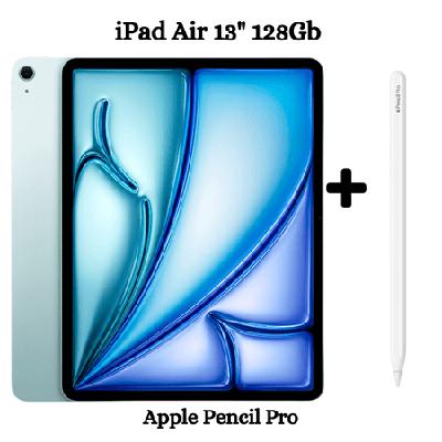 APPLE IPAD AIR 13" 6TA GEN (2024) 128GB WIFI BLUE + PENCIL PRO