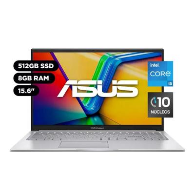 ASUS LAPTOP VIVABOOK X1504ZA-NJ339W CORE I5 1235U 8GB 512GB 15 6 FHD WINDOW 11 HOME PLATEADO
