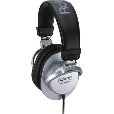 AURICULARES DE MONITOR CIRCUMAURALES ROLAND RH-200S PLATEADO PARA MEZCLA EDICION O GRABACION D