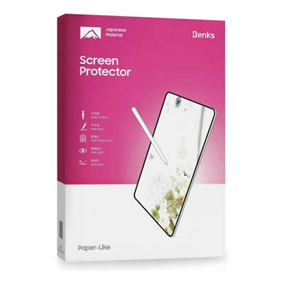 BENKS MICA IPAD PRO 12.9 MATE T/ PAPEL 2021 M1 2022 M2 FUNDA