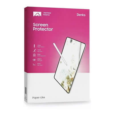 BENKS MICA IPAD PRO 12.9 MATE T/ PAPEL 2022 A2437 A2766 FUNDA