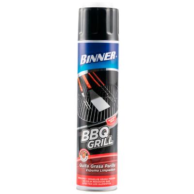 BINNER QUITAGRASA PARA PARRILLAS Y BBQ AEROSOL 600ML