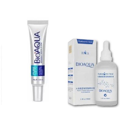 BIOAQUA SERUM ACIDO HIALURONICO 100 ML + CREMA ANTI-ACNE BIOAQUA 100 ML