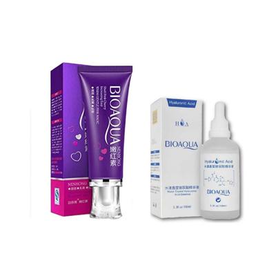 BIOAQUA SERUM ACIDO HIALURONICO 100 ML + CREMA BLANQUEADORA CORPORAL 100 ML