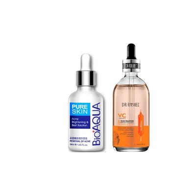BIOAQUA SERUM ACLARANTE ANTI ACNE + BIOAQUA SERUM FACIAL VITAMINA C