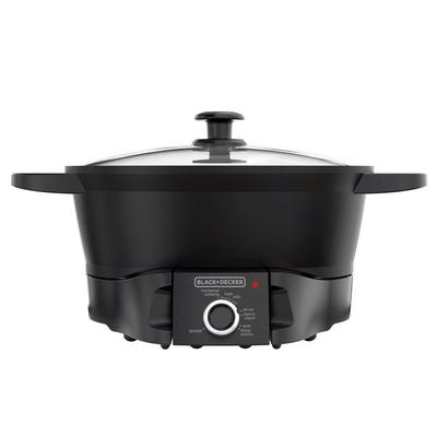 BLACK & DECKER OLLA DE COCCION LENTA MULTIFUNCION 6.5L NEGRO 800W MC901