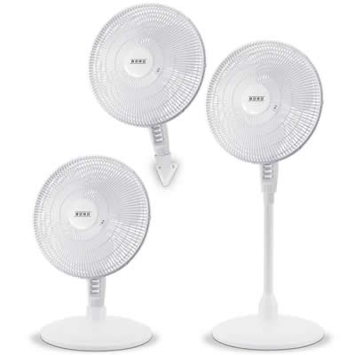 BORD VENTILADOR DE PIE PG NE 45 WATTS 16" 3 EN 1 BLANCO 4896