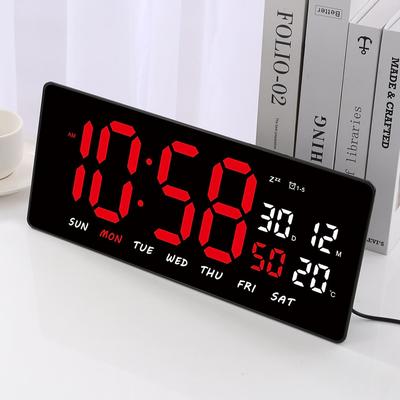 BOSSNEY RELOJ DESPERTADOR INTELIGENTE PANTALLA GRANDE CALENDARIO COMPLETO