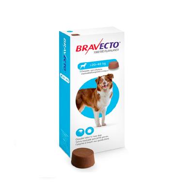 BRAVECTO ANTIPULGAS PARA PERROS DE 20 A 40 KG