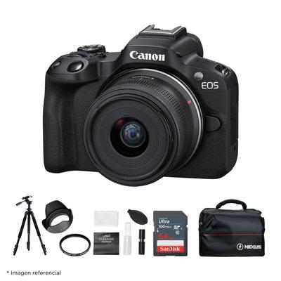 CANON CAMARA MIRRORLESS EOS R50 LENTE RF S 18-45MM KIT ULTIMATE N - EOS R50