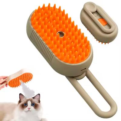 CEPILLO PARA GATOS Y PERROS CON VAPOR RECARGABLE PLEGABLE 12CM