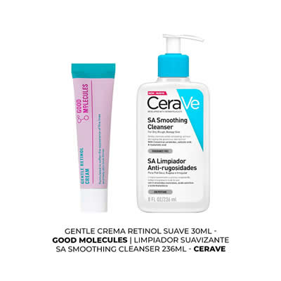 CERAVE CREMA RETINOL SUAVE 30ML + GOOD MOLECULES GEL LIMPIADOR CONTROL 236ML