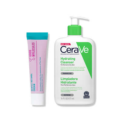 CERAVE CREMA RETINOL SUAVE + GOOD MOLECULES CREMA LIMPIADORA HIDRATANTE 473ML