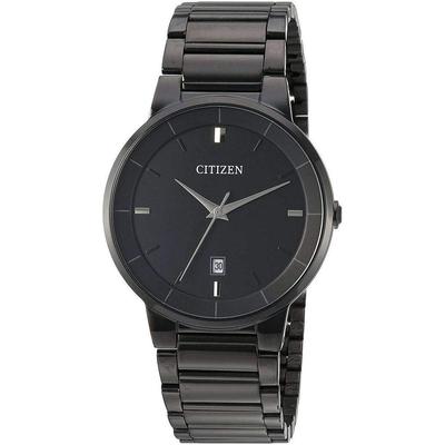 CITIZEN RELOJ ANALOGICO DE HOMBRE ESFERA NEGRA RESISTENTE AL AGUA CIERRE DE SEGURIDAD MODELO BI5017- 50E