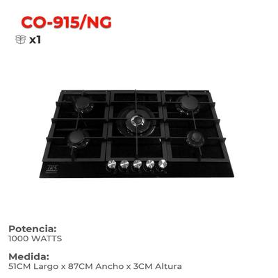 COCINA A GAS EMPOTRABLE DE 5 HORNILLAS IKA CO-915/NG