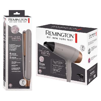 COMBO REMINGTON COLAGENO THERAPY ALISADORA S31A Y SECADOR D26A 1900 W