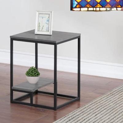 CORICHA HOME MESA AUXILIAR INDUSTRIAL BATONS ROBLE GRIS