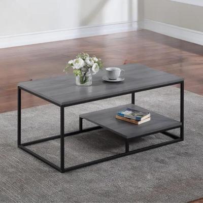 CORICHA HOME MESA DE CENTRO INDUSTRIAL BATONS ROBLE GRIS