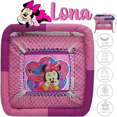 CORRAL CON RUEDAS PARA BEBES ACOLCHADO LONA NIÑA