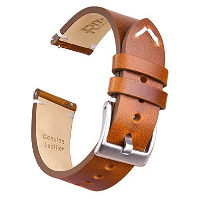 CORREA DE CUERO DE LIBERACION RAPIDA PARA RELOJ CUERO DE GRANO SUPERIOR 18 19 20 21 22 23 O 24MM