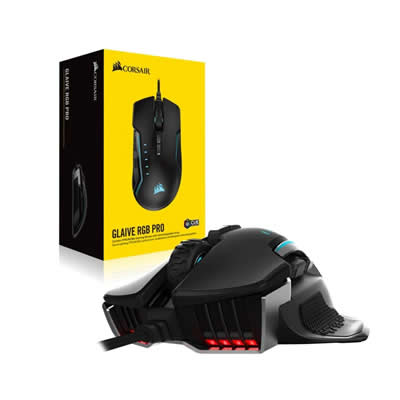 CORSAIR MOUSE GAMER CH-9302311-NA NEGRO GLAIVE RGB PRO ALUMINIO