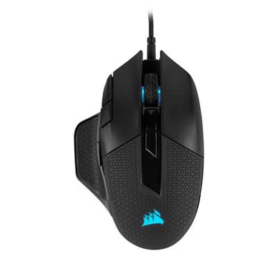 CORSAIR MOUSE GAMER CH-9306011-NA NEGRO PERSONALIZABLE JUEGOS FPSMOBA NIGHTSWORD RGB