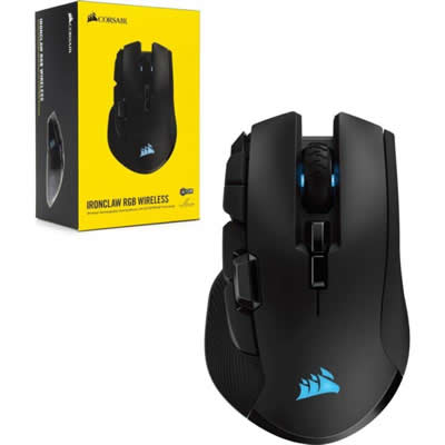 CORSAIR MOUSE GAMER CH-9317011-NA NEGRO IRONCLAW RGB WIRELESS