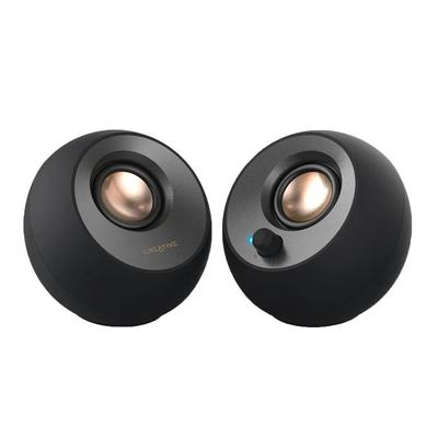 CREATIVE PARLANTE 2.0 PEBBLE V2 CONEXION 3.5MM USB-C NEGRO