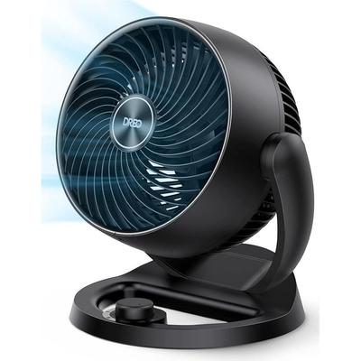 DREO VENTILADOR DE PIE MESA POTENTE FLUJO AIRE 70 S INCLINACION AJUSTABLE DISENO SILENCIOSO COLOR NEGRO DRHAF002