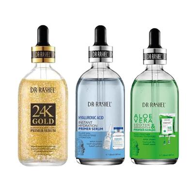 DR RASHEL ACIDO HIALURONICO SERUM + 24K GOLD SERUM + ALOE VERA SERUM